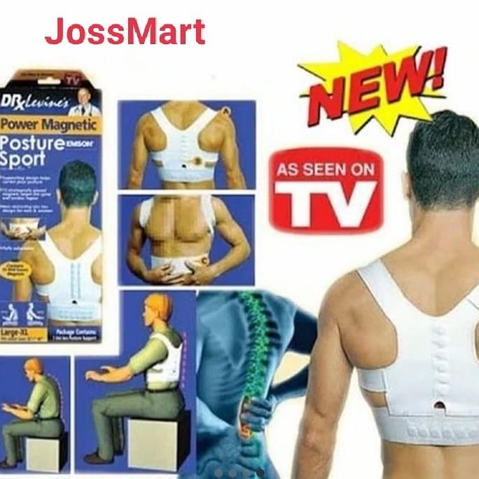 Gambar alat bantu punggung tegak Dr X Levines Power magnetic POSTURE SPORT dari JossMart Nusantara undefined Tokopedia