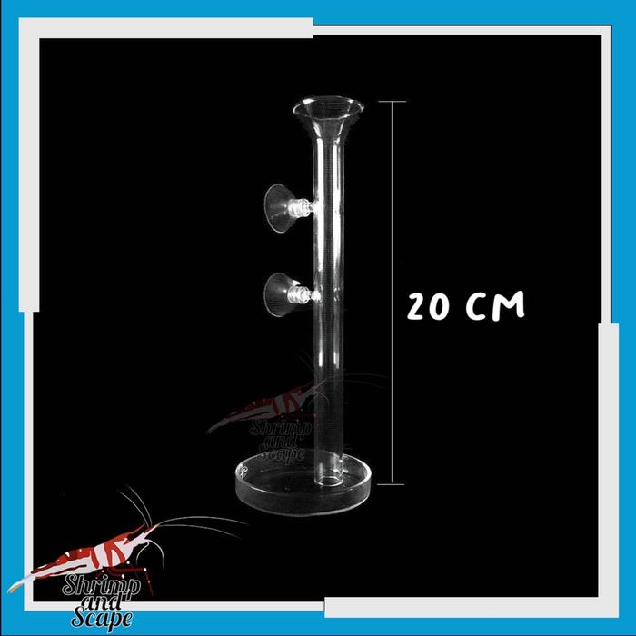 Gambar Shrimp Tube Feeder Glass / Pengarah Makanan Udang Hias Bening Feeding - 20cm dari Shrimp and Scape undefined Tokopedia
