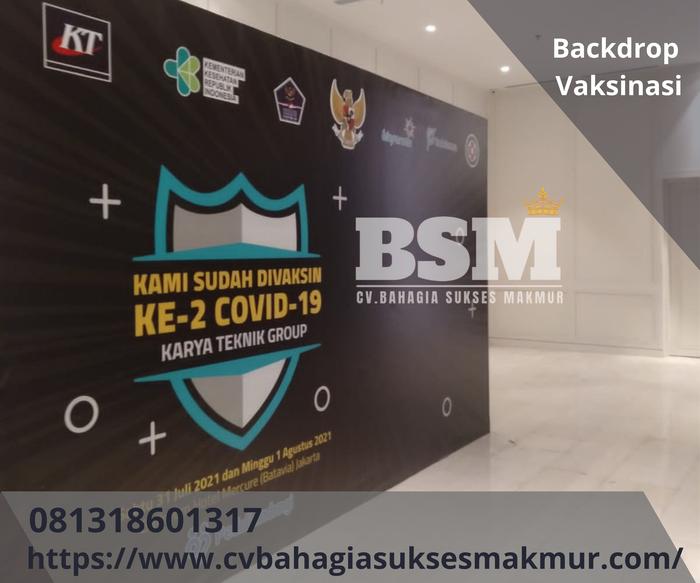 Gambar Backdrop Vaksinasi Karawang Photobooth 085100463227 dari pasar online tangerang undefined Tokopedia