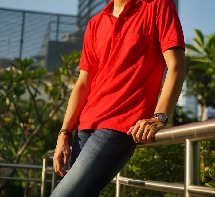 Gambar Gold Cows - Kaos berkerah polos bahan katun premium / kaos polo murah - Hitam, M dari Goldcowsofficial undefined 5 Tokopedia