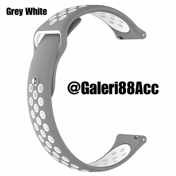 Gambar Strap Realme Watch 2 / Realme Watch 2 Pro - Nike Rubber Silicon Sporty - Grey White, RealmeWatch2Pro dari Galeri88Shop undefined Tokopedia