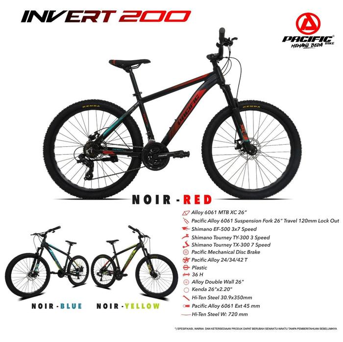 Gambar SEPEDA GUNUNG / MTB 26" PACIFIC INVERT 200 dari Bazar Sepeda undefined Tokopedia