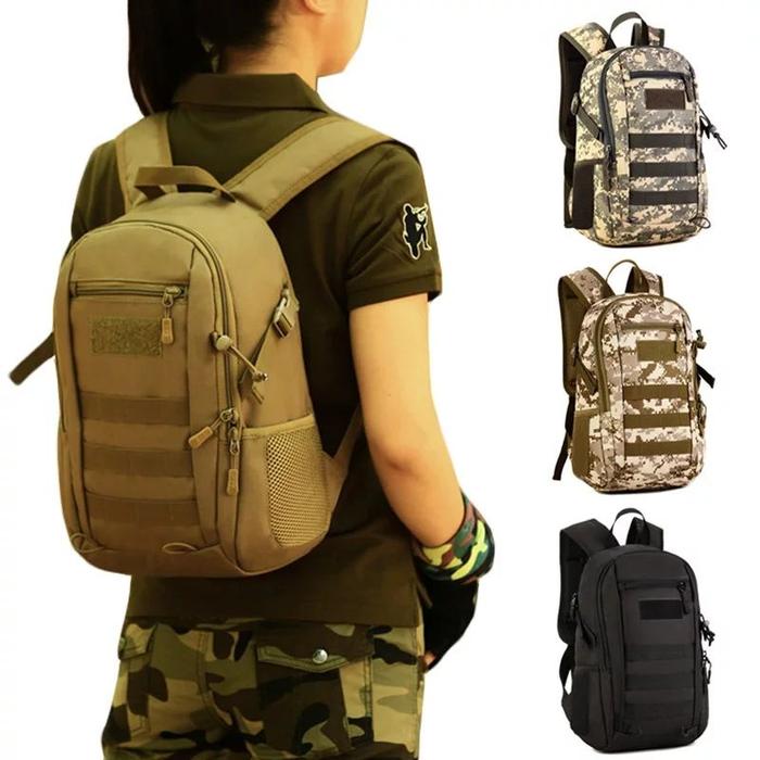 Gambar Tas 12 Liter Mini Tas Ransel Taktik Double Tas Bahu untuk Pria dan Wan dari TAS DURABLE undefined Tokopedia