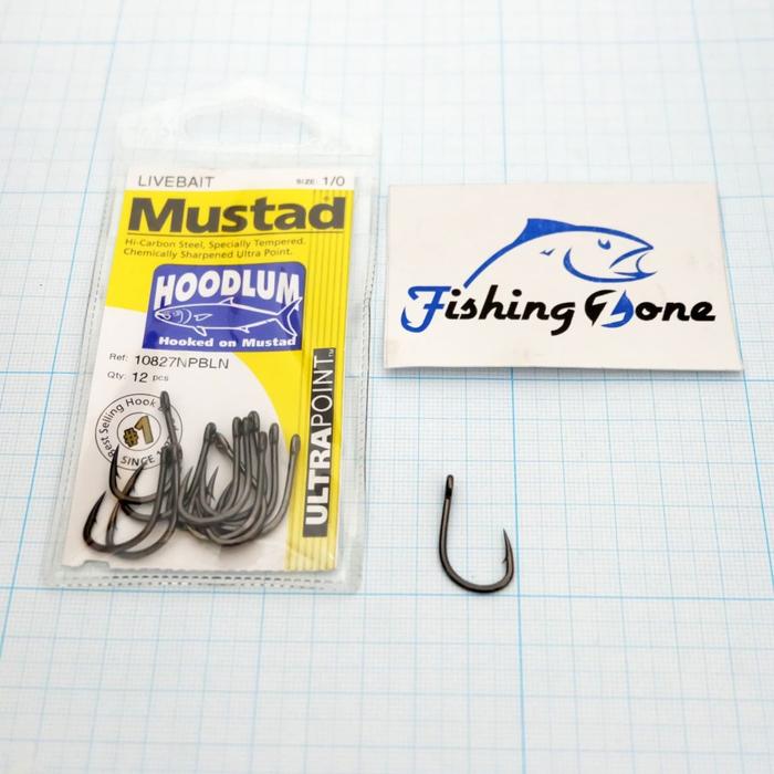 Gambar Mustad HOODLUM 4X Strong Livebait Hooks 10827NPBLN Mata Kail Jig Kuat - 1/0 dari Fishing zone undefined Tokopedia
