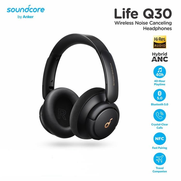 Gambar Anker Headphone Bluetooth Soundcore Life Q30 - A3028 dari SixsDBX undefined Tokopedia