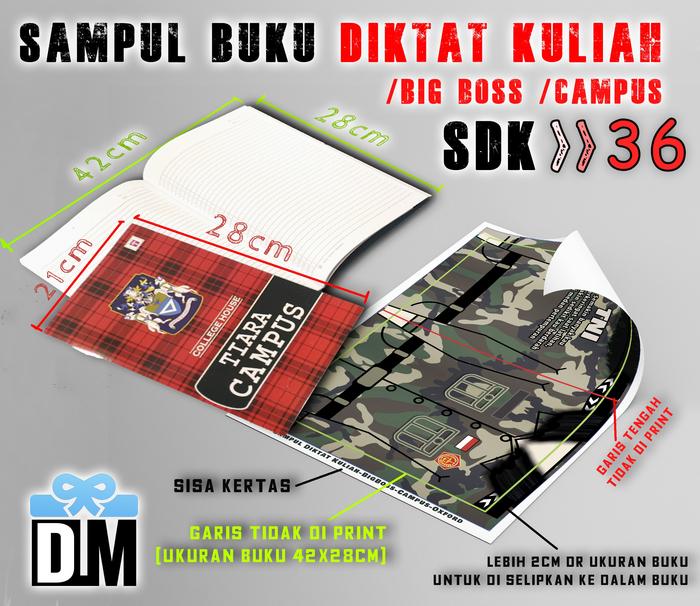 Gambar Sampul Buku Diktat Kuliah Big Boss Cover Seragam TNI AU AD AL 35-43 - 36-TNI-HJ-CWE, TEBAL-GLOSSY dari Dm.Giftidea undefined Tokopedia