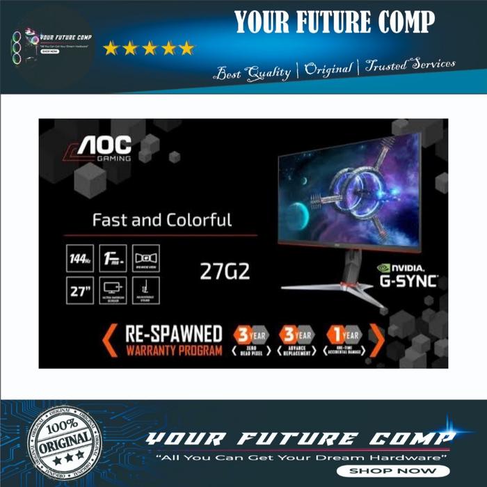 Aoc 24g2 G Sync Aoc 27g2 27 Monitor Gaming AOC 27-inci