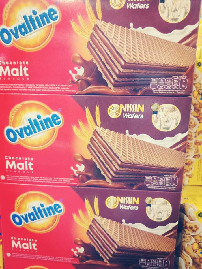 Gambar NISSIN WAFERS OVALTINE 150 GRAM -CAMILAN WAFER LAPIS COKLAT RENYAH[MM] dari FrankShopp undefined Tokopedia