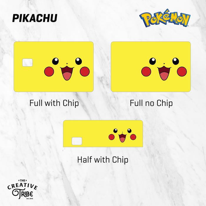 Gambar Sticker Skin ATM Card Pokemon - Vinyl Debit Credit - Pikachu, Full with Chip dari HEIX Tribe ID undefined Tokopedia