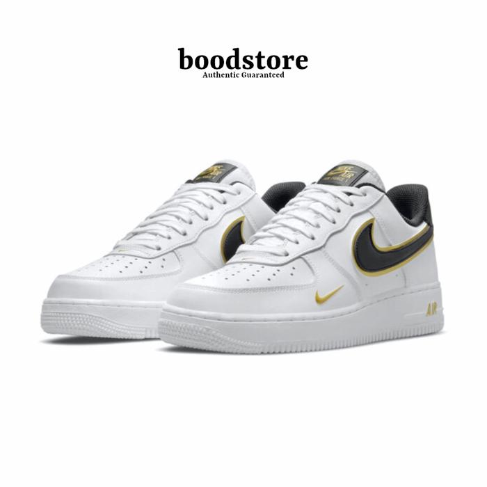 Jual air force double swoosh white/black/gold 44 Kota