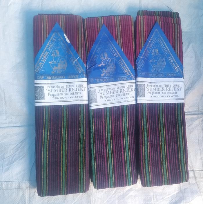 Gambar Lurik / Selendang Jamu / Lendang / Sewet / Dodot Cap BAGONG - 48 x 250 cm dari ZAENAMA undefined Tokopedia