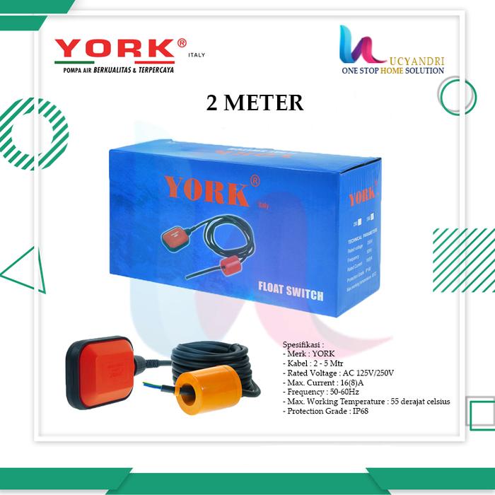 Gambar Otomatis Pompa Celup 2m & 5m York Float Switch Sensor - 2M dari Lucyandri Official undefined Tokopedia