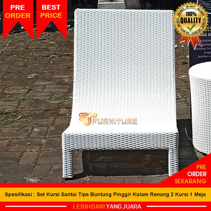Gambar New Model Lounger!!! Kursi Santai Tipe Buntung Pinggir Kolam Renang - 1 Unit dari strore sjp undefined Tokopedia