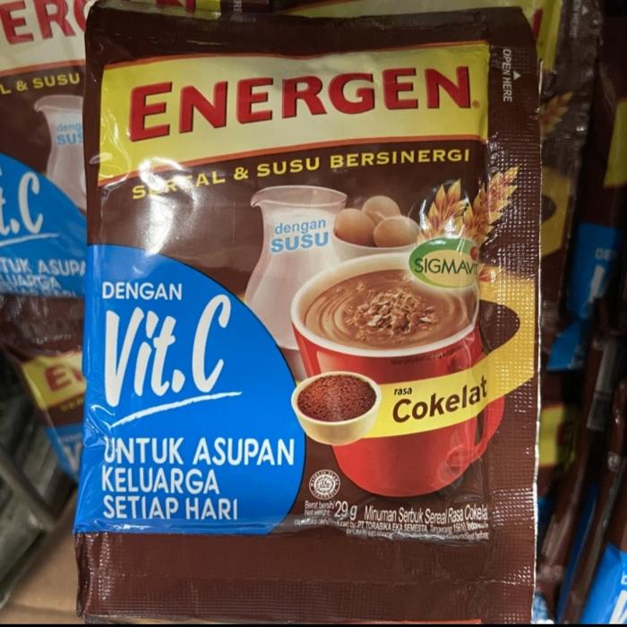 Gambar energen sereal renceng 10,s. coklat/vanila/kacang ijo/ jahe/jagung - Cokelat dari mystore-24 undefined Tokopedia