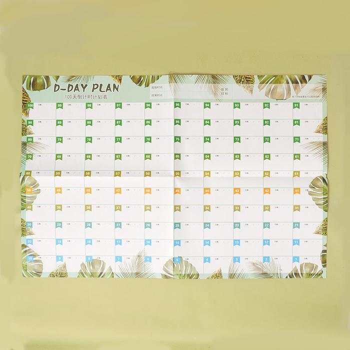 Gambar Tropical Style 100 Days Project Planner - Kertas Planner - Planner - GREEN dari Pinkabulous undefined Tokopedia