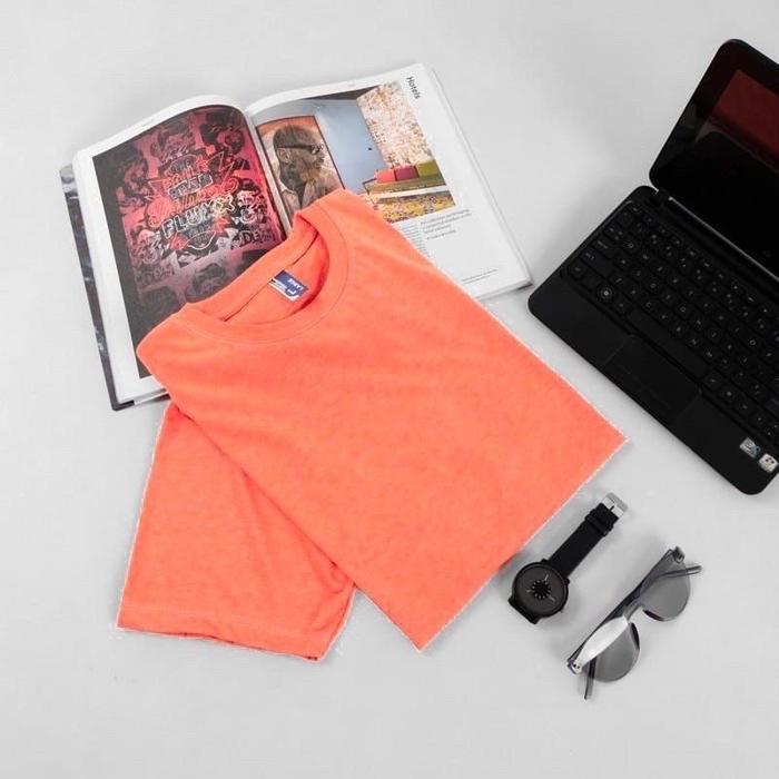 Gambar Kaos Polos Twotone Misty 30s Lengan Pendek Pria Wanita - Orange Misty, XL dari Kaospedia Bandung undefined Tokopedia