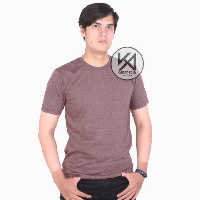 Gambar Kaos Polos Twotone Misty 30s Lengan Pendek Pria Wanita - Brown Misty, XL dari Kaospedia Bandung undefined Tokopedia