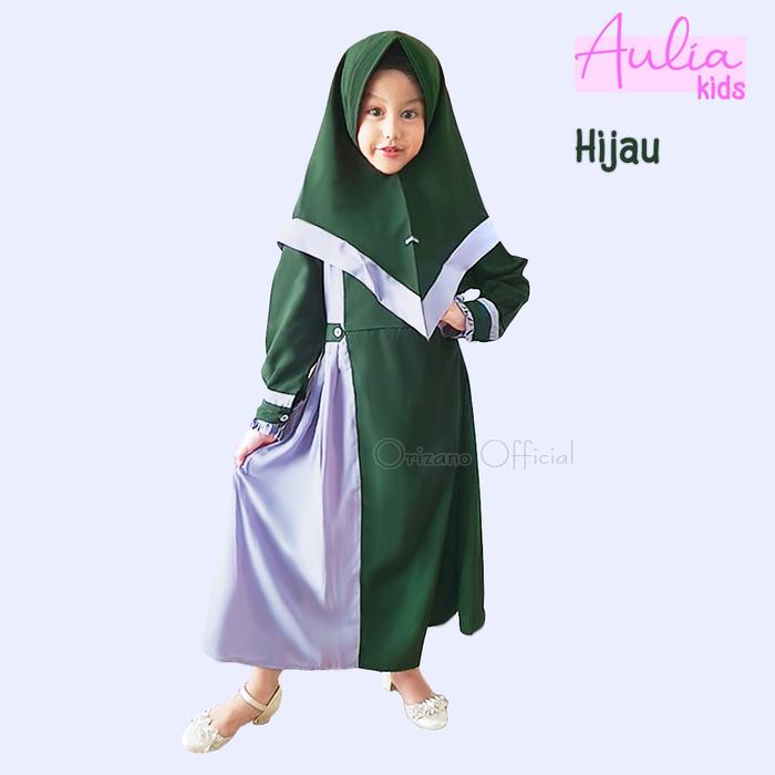 Gambar DRESS MUSLIMAH CEWEK / BAJU MUSLIM PEREMPUAN LENGKAP LUCU AULIA - Hijau, S dari Mirage Shop 7 undefined Tokopedia