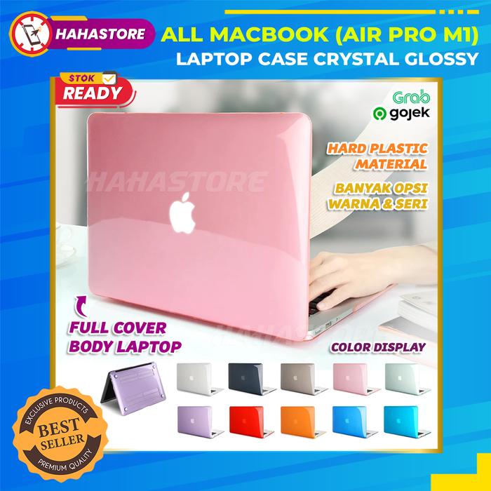 MacBook Air Pro M1 Retina 15 16 inch Casing Laptop Hard Cover Crystal  Hitam, MacBook Pro 15