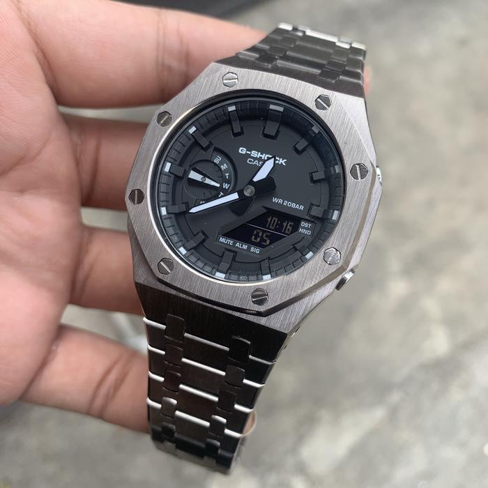 Gambar Jam Tangan Gshock Original Ga2100 Grey & Silver - Abu-abu dari SarangArloji undefined Tokopedia