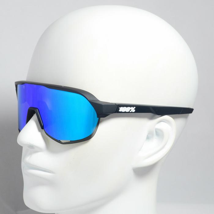 Gambar Kacamata Olahraga Bersepeda Gowes 100% S2 Sport Anti UV Asli Import - Hitam Biru dari Rotes undefined Tokopedia