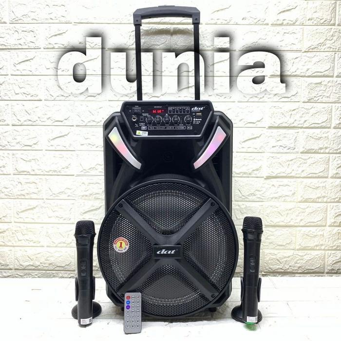Gambar Speaker Portable Wireless DAT DT 1201FT X2 Original 12 inch Bluetooth - dat X2 dari DUNIA SOUND AUDIO undefined Tokopedia