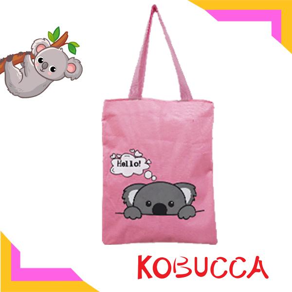 Gambar Tote Bag KOALA Australia Tas Koala Motif Bear Shoulder Bag Fashion Bag - Merah Muda dari KOBUCCA undefined Tokopedia
