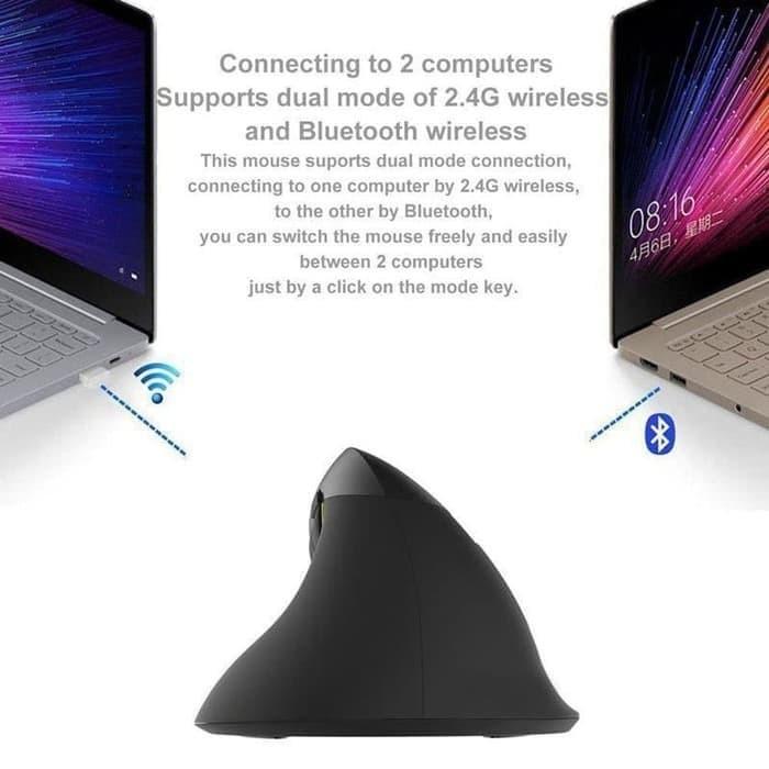 Gambar Super Mini BT Bluetooth Mouse Laptop Komputer Pairing Wireless - Hitam dari redigansis undefined Tokopedia