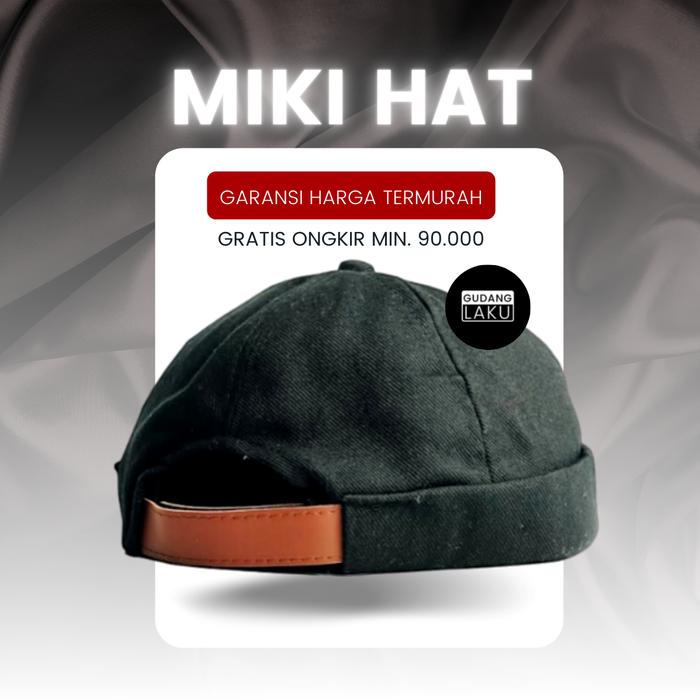Gambar Topi Peci Miki hat PREMIUM MINHAJ Kopiah Gaul Topi Hijrah - Hitam dari Gudanglaku_NEW undefined Tokopedia