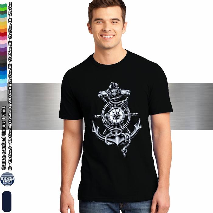 Kaos T-shirt distro pelaut pelayaran Anchor sailor Abu misty, S