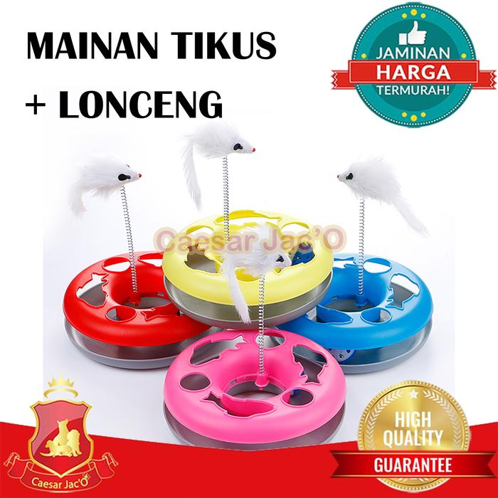 Gambar Mainan Bulu + Lonceng Kucing Cat Interactive Toy - Tikus dari Caesar JacO undefined Tokopedia