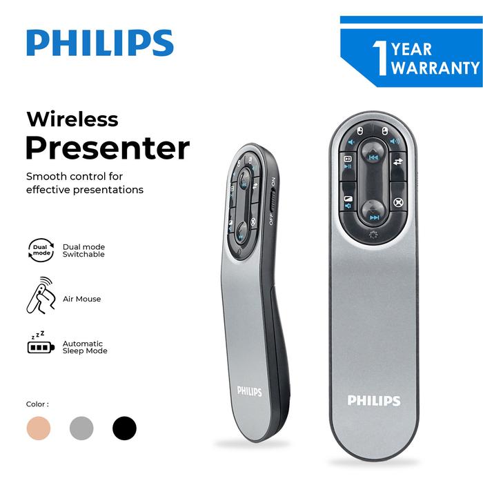 Gambar Philips Laser Pointer+Airmouse SPT 9614 - Abu-abu dari Philips Computer undefined Tokopedia