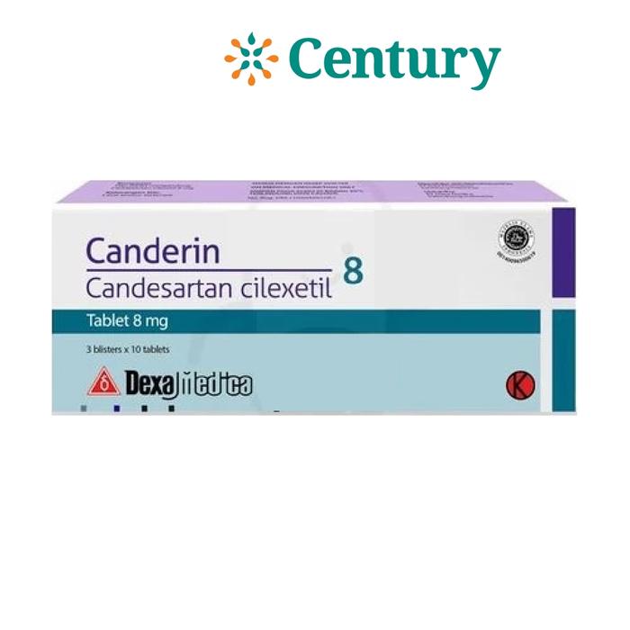 Gambar CANDERIN 8 MG 1 STRIP ISI 10 TABLET/CANDESARTAN/HIPERTENSI/JANTUNG dari Apotik Century undefined Tokopedia