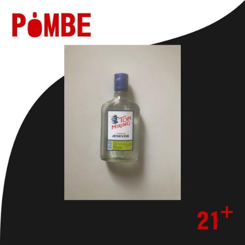 Gambar BOTOL GEPENG TOPI MIRING JENEVER TOMI JENEVER 250ML (miripmansion vodk dari NEW POMBE undefined Tokopedia