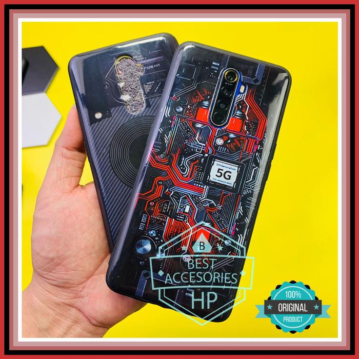 OPPO RENO ACE REALME X2 PRO BUMPER MESIN HARD CASE MACHINE COVER Hitam,  RENO ACE