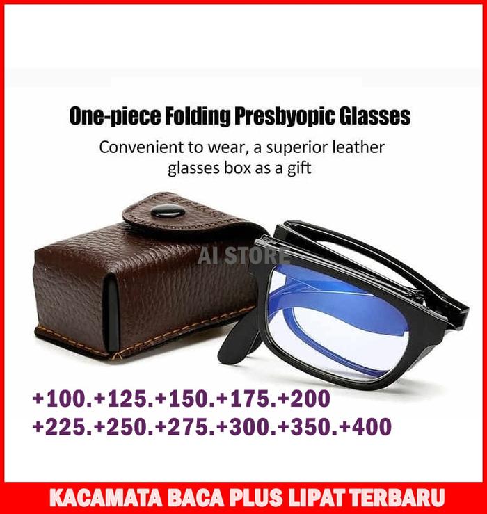 Gambar Kacamata Baca Lipat Plastik Plus +100.+125.+150.+175.+200.+400 Unisex dari A I STORE 2 undefined Tokopedia