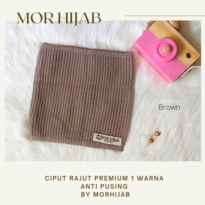 Gambar Ciput rajut premium inner bandana anti pusing 1 warna - Brown dari MOR HIJAB COLLECTION_NEW undefined 5 Tokopedia