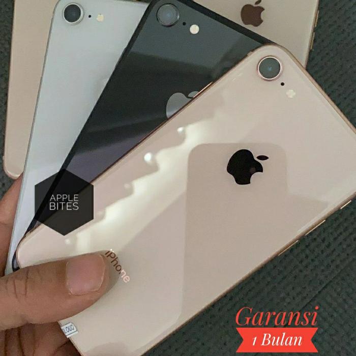 Gambar IPhone 8 64gb / 256gb second fullset Ex inter - Silver, 64 gb dari Apple Bites undefined Tokopedia
