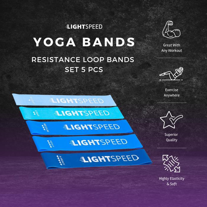 Gambar LIGHTSPEED RESISTANCE LOOP BANDS SET 5 PCS / YOGA BAND / KARET YOGA - X-LIGHT-BIRU1 dari lightspeed.co undefined Tokopedia