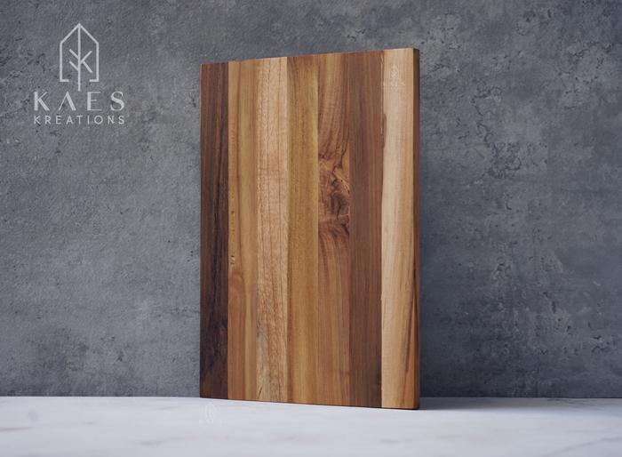 Gambar TALIA Talenan Kayu Jati / Cutting Board / 30x20x1 cm - Ada Lis - Tanpa Lis dari KAES Kreations undefined Tokopedia