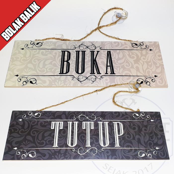 Gambar WDD006 SHOP SIGN - home wall decor tulisan open close buka tutup |Toko - INDONESIA dari Cuthouse Indonesia undefined Tokopedia