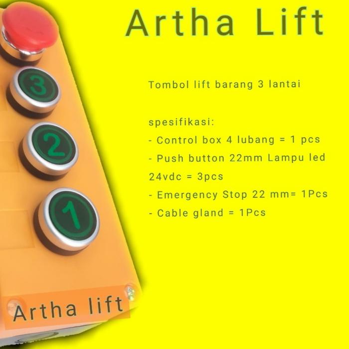 Jual tombol lift barang 3 lantai - Jakarta Utara - Artha lift | Tokopedia