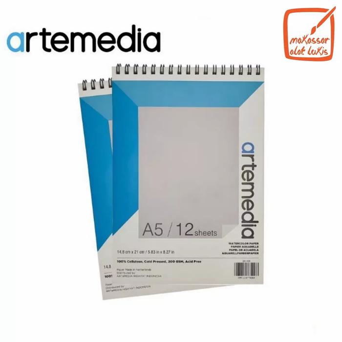 Gambar Artemedia Watercolor Book Spiral A5 dari Makassaralatlukis293 undefined Tokopedia