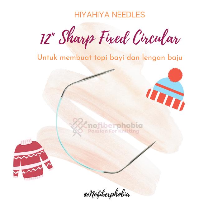 Gambar Jarum Rajut HiyaHiya Sharp Fixed Circular 12" - 5 mm dari Nofiberphobia undefined Tokopedia