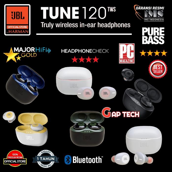 Jual JBL TUNE 120TWS /T120TWS / T 120TWS / T 120 TWS True Wireless Earphone  - Kuning - Jakarta Pusat - GAP TECH OFFICIAL | Tokopedia