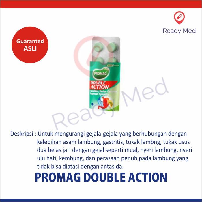 Gambar PROMAG DOUBLE ACTION 6 Tablet Obat maag dari Ready Med, BSD undefined Tokopedia