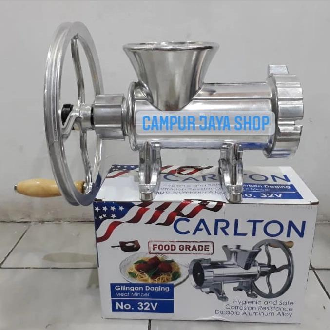 Gambar Mesin Penggiling Gilingan Giling Daging Meat Mincer Manual Carlton 32 dari campur jaya shop cpj undefined Tokopedia