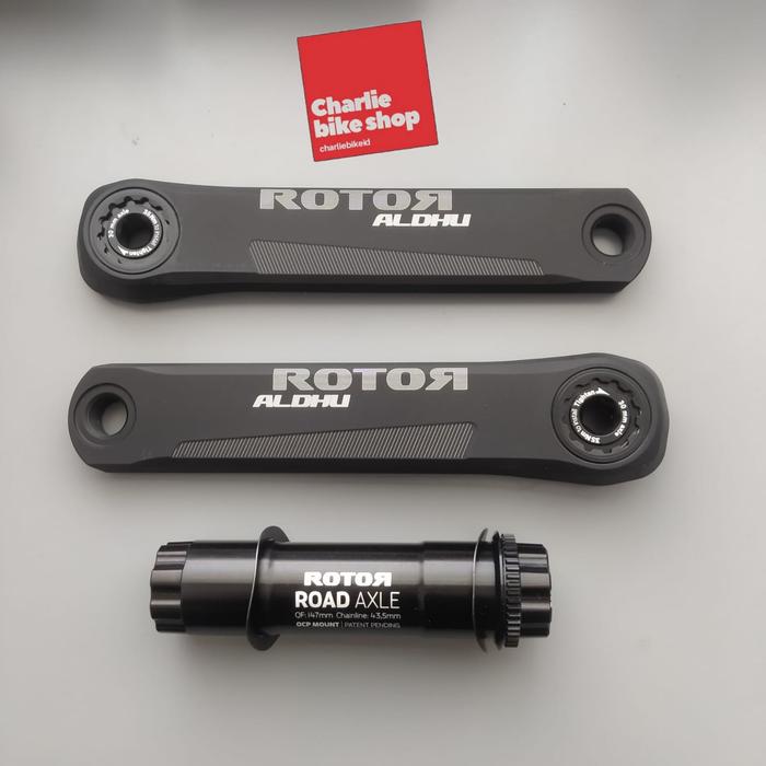 ROTOR ALDHU クランクアーム 30mm ROTOR ALDHU CARBON 165mm+30mm