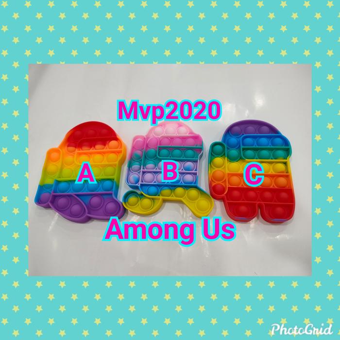 Gambar mainan pop it rainbow / mainan Popit termurah - amongus rainbow dari Mvpstore1688 undefined Tokopedia