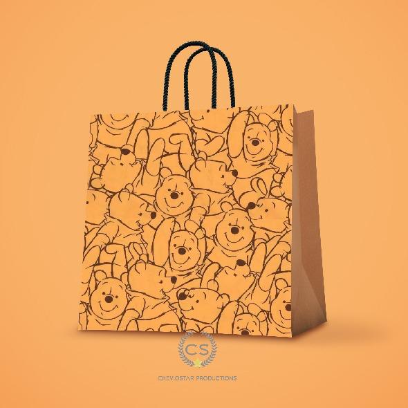 Gambar Paperbag custom pooh/winnie the pooh/hampers ulang tahun/goodie bag - 2, L dari Cheviostarr undefined 3 Tokopedia